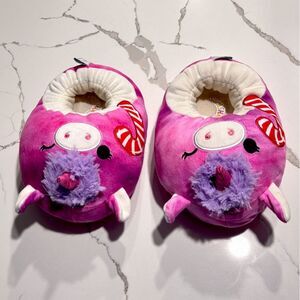 Squishmallows | Girls Plush Slippers Unicorn Pink Purple Tie dye Size 13”